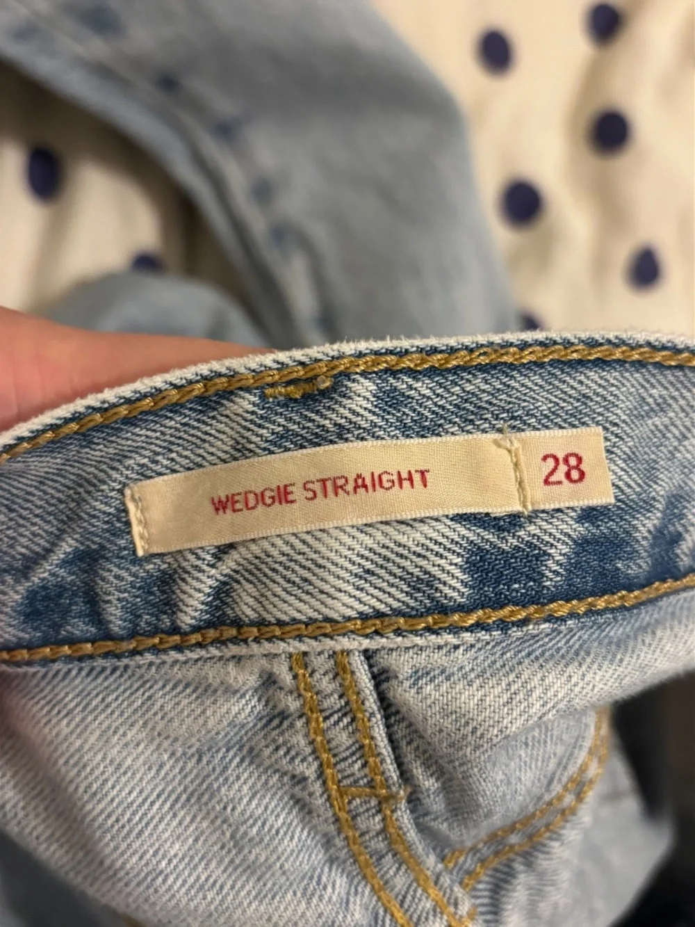 Levi's Light Blue Wedgie Straight Jeans W28 L26